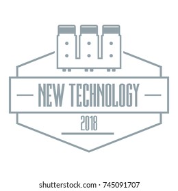 Microchip logo. Simple illustration of microchip vector logo for web