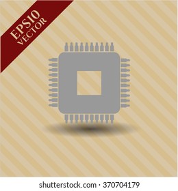 Microchip, microprocessor icon