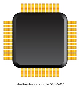 Componente de placa madre de microchip en color