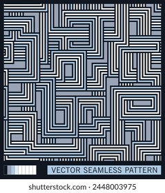 Microchip printed circuit board diagram. Stylized lineart design. Seamless pattern. Vector graphics