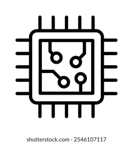 A microchip representing processing and computing in electronic devices.