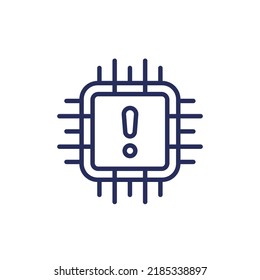 Symbol für die Versorgungsknappheit von Mikrochips