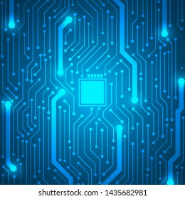 Microchip Technology Background, blue circuit board pattern