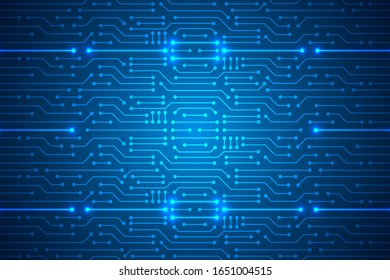 Microchip Technology Background, blue digital circuit board pattern