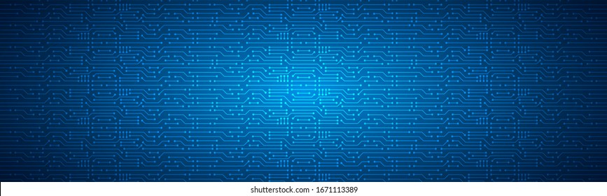 Microchip Technology Background, blue digital circuit board pattern