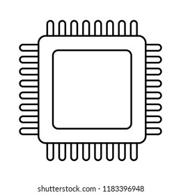 Microchip technology symbol in black and white