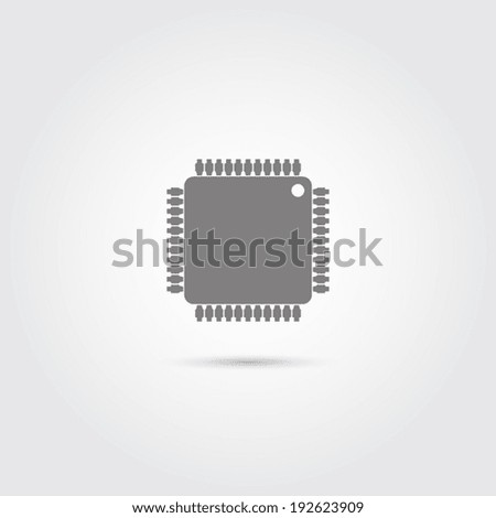 Similar – Image, Stock Photo Integrated semiconductor microchip microprocessor