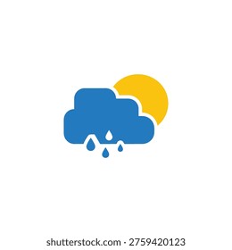 Microclimate weather tracker icon for precision meteorological monitoring in farming
