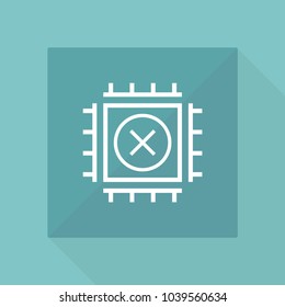 microelectronic device vector icon