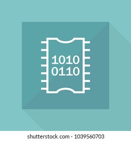 microelectronic device vector icon