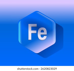 Microelemento útil para la salud humana. Icono, signo