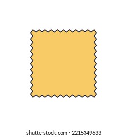 Microfiber cloth icon in color, isolated on white background 