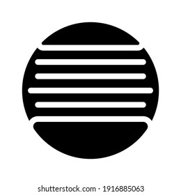 microfibra con vector de icono de glifo de manejo. microfibra con signo de manija. símbolo de contorno aislado ilustración negra
