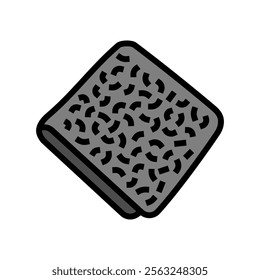 microfiber towels car care color icon vector. microfiber towels car care sign. isolated symbol illustration