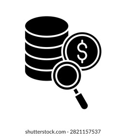 Microfinance Glyph Style Icon Design