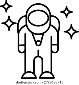 Microgravity Illustration vector Icon Design