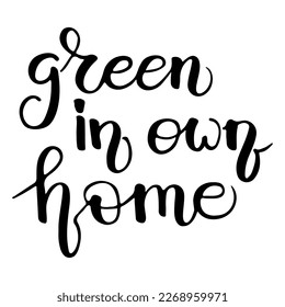Microgreens seeds lettering. Vector doodle illustration. Calligraphy text objects