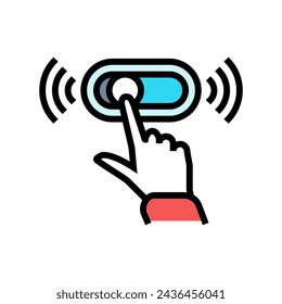 Microinteractions UX UI Design Farbe Symbol Vektor. Microinteractions UX UI Design Zeichen. Isolierte Symboldarstellung