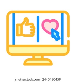 microinteractions ux ui design color icon vector. microinteractions ux ui design sign. isolated symbol illustration