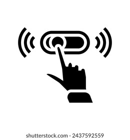 microinteracciones ux ui diseño glifo icono vector. microinteracciones ux ui diseño signo. símbolo aislado ilustración