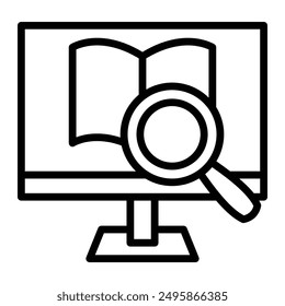Microlearning Vector Line Icon Design