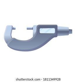 Micrometer icon. Cartoon of micrometer vector icon for web design isolated on white background