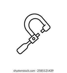 Micrometer icon. simple thin line vector icon