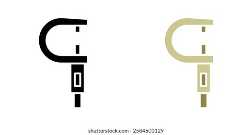 Micrometer icons pack in black and colored version