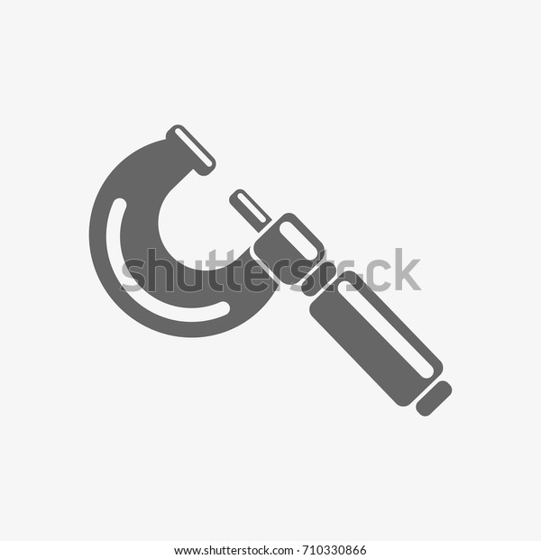 Micrometer Vector Icon Stock Vector (royalty Free) 710330866