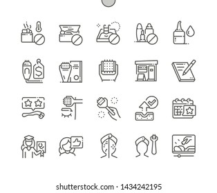 Microneedling Well-crafted Pixel Perfect Vector Thin Line Icons 30 2x Grid for Web Graphics and Apps. Simple Minimal Pictogram