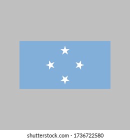 Micronesia, Federated States flag vector illustration in high quality for ui and ux, website or mobile application