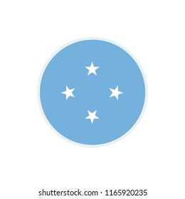 Micronesia Flag. Micronesia circle flag. Micronesia Symbol.