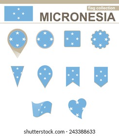 Micronesia Flag Collection, 12 versions