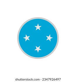 conjunto de iconos de la bandera de Micronesia, símbolo del símbolo del símbolo del símbolo del día de la independencia de Micronesia