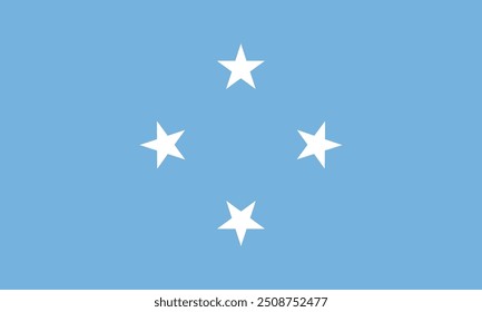 Micronesia flag national material design
