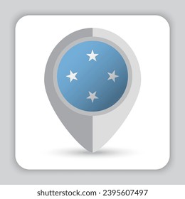 Micronesia Flag Pin Map Icon