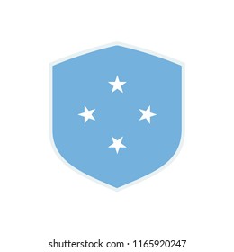 Micronesia Flag. Micronesia Shield flag. Micronesia Symbol.