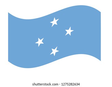 micronesia flag vector
