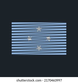 Micronesia Flag Vector. National Flag