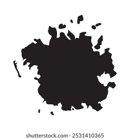 Icono de mapa de Micronesia Ilustración vectorial Diseño de símbolo