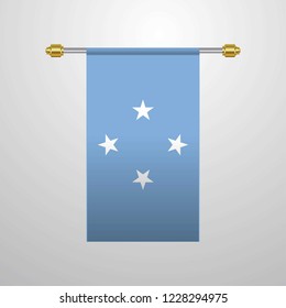 Micronesia,Federated States hanging Flag