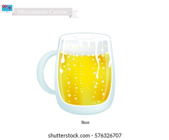 Micronesian Cuisine, Beer Is A Traditional Alcoholic Beverage. One of The Most Popular Drink in Micronesia.