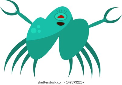microorganism funny character for design on a white background object for halloween medicine concept