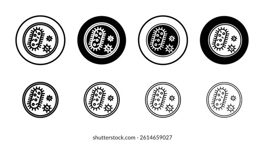 Microorganism icon flat and simple set design