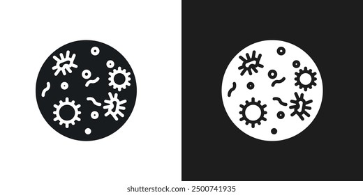 Microorganism icon line art vector