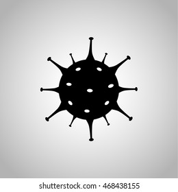 Microorganism icon on the background