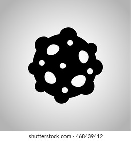 Microorganism icon on the background