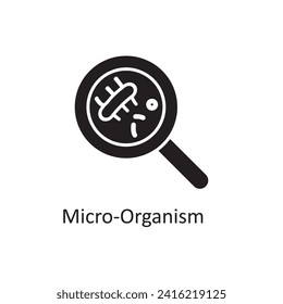 Micro-Organism icon simple flat trendy style illustration on white background..eps