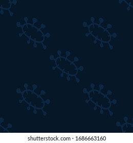 Microorganism Seamless Vector. Minimal Different Kinds of Viruses. Microorganism disease causing Flat Vector Illustration Backdrop. Antiviral in hospital Background.  Virus Illustration.
