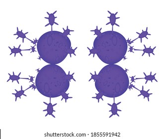 Microorganisms Cannot be seen with an ordinary microscope. It is not a cell that grows and multiplies by entering the cells of other organisms. There are both pathogenic and non-pathogenic.